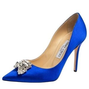Jimmy Choo Shoes | Satin Pumps | Color: Blue |